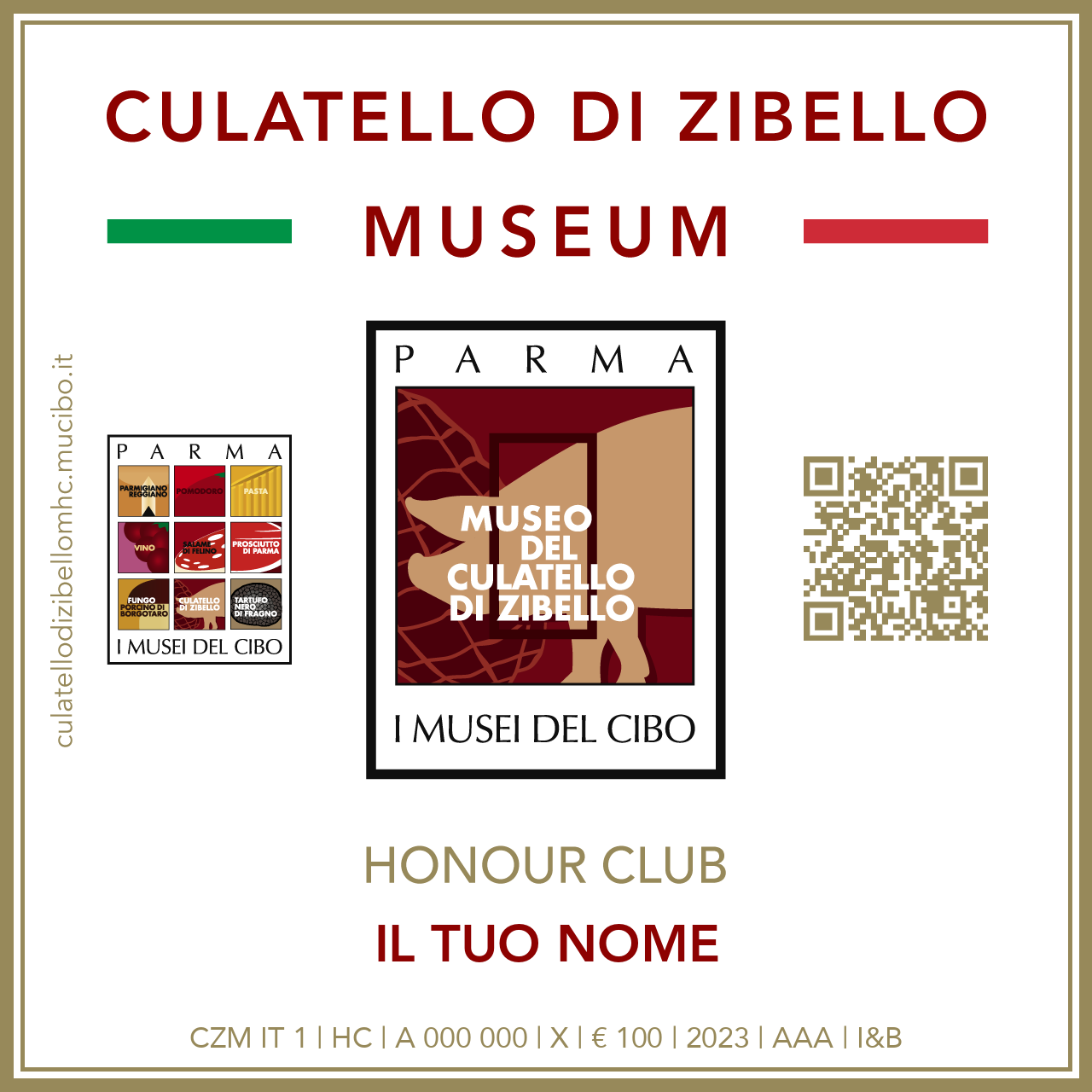 Token Culatello di Zibello Museum Honour Club
