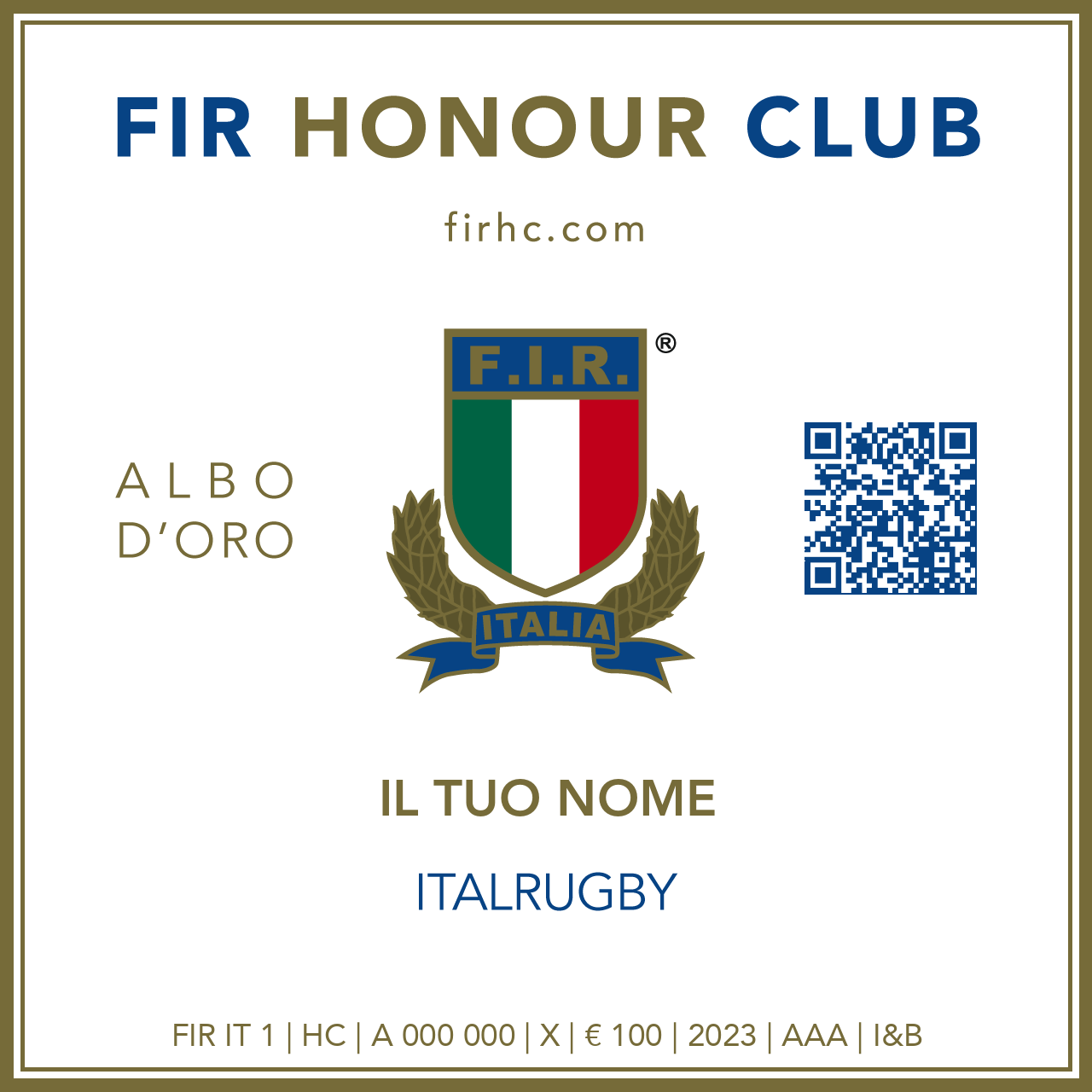 Token Fir Honour Club