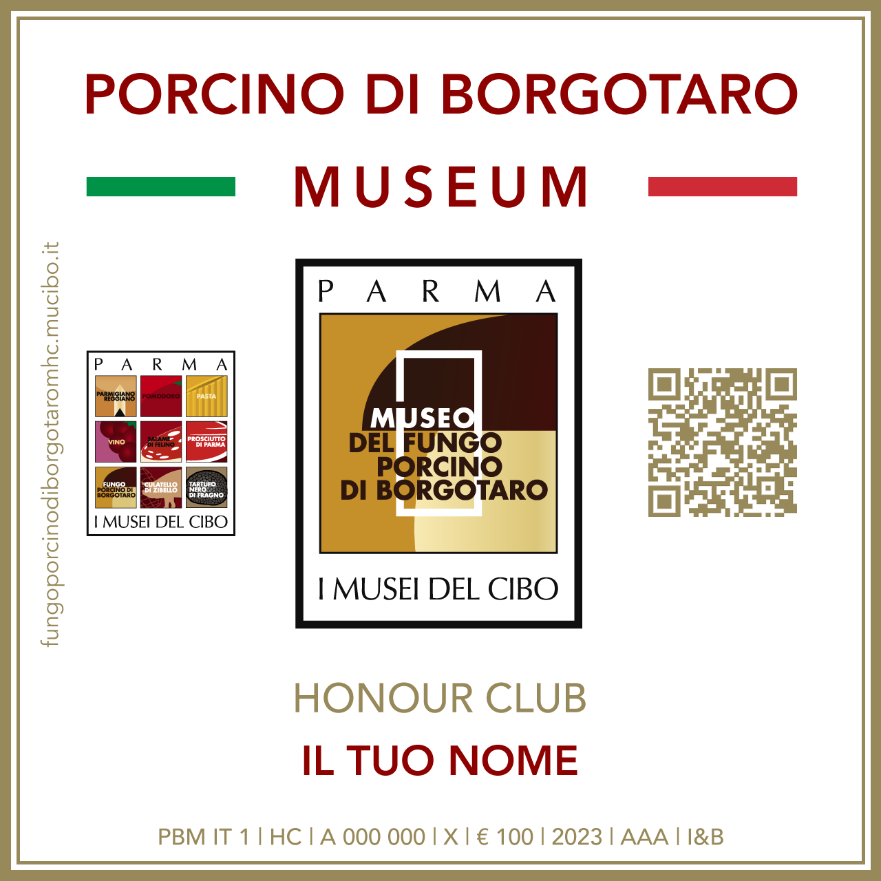 Token Fungo Porcino di Borgotaro Museum Honour Club