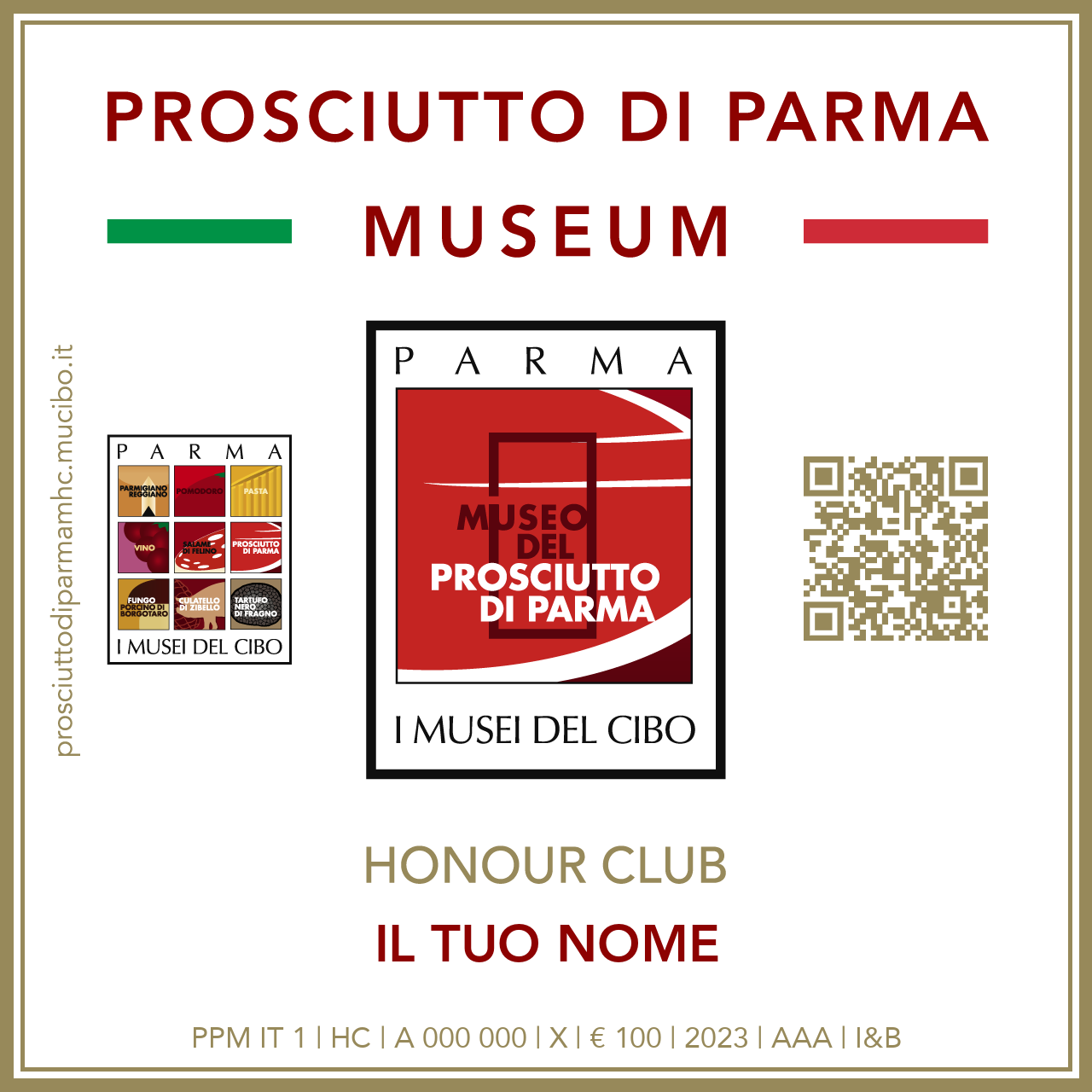 Token Prosciutto di Parma Museum Honour Club