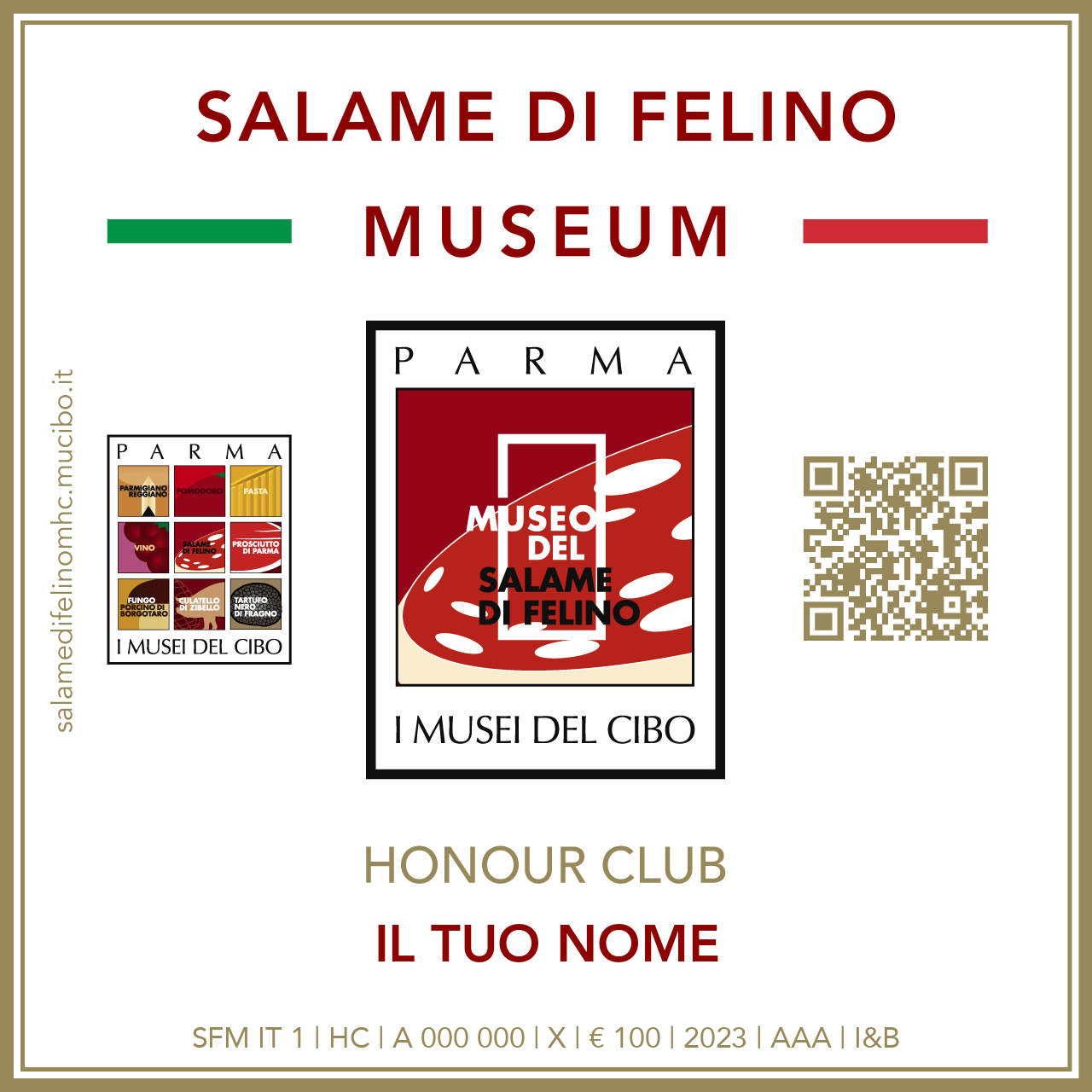 Token Salame di Felino Museum Honour Club